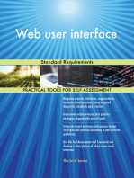 Web user interface Standard Requirements