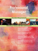Professional Manager Standard Requirements