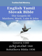 English Tamil Slovak Bible - The Gospels III - Matthew, Mark, Luke & John: Geneva 1560 - தமிழ் பைபிள் 1868 - Roháčkova Biblia 1936