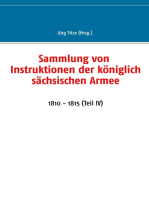 Sammlung von Instruktionen der königlich sächsischen Armee: 1810 - 1815 (Teil IV)