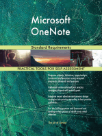 Microsoft OneNote Standard Requirements
