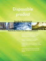 Disposable product Standard Requirements