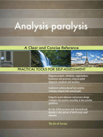 Analysis paralysis A Clear and Concise Reference