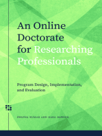 An Online Doctorate for Researching Professionals