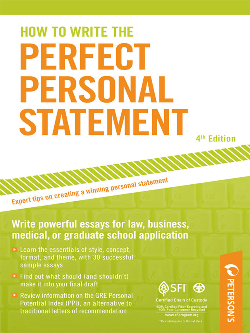 write personal statement books