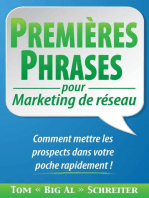 PREMIÈRES PHRASES pour Marketing de réseau 