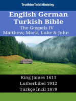 English German Turkish Bible - The Gospels IV - Matthew, Mark, Luke & John