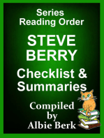 Steve Berry: Series Reading Order - with Summaries & Checklist