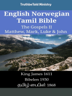 English Norwegian Tamil Bible - The Gospels II - Matthew, Mark, Luke & John: King James 1611 - Bibelen 1930 - தமிழ் பைபிள் 1868