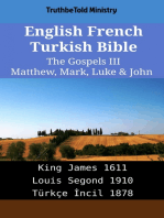 English French Turkish Bible - The Gospels III - Matthew, Mark, Luke & John