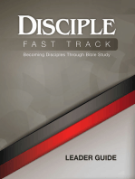 Disciple Fast Track Becoming Disciples Through Bible Study Leader Guide