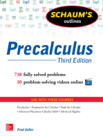 Schaum's Outline of Precalculus, 3rd Edition: 738 Solved Problems + 30 Videos
