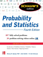 Schaum's Outline of Probability and Statistics, 4th Edition