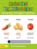My First Hindi Vegetables & Spices Picture Book with English Translations