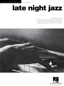 Late Night Jazz: Jazz Piano Solos Series Volume 27