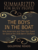The Boys in the Boat - Summarized for Busy People