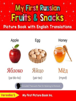 My First Russian Fruits & Snacks Picture Book with English Translations: Teach & Learn Basic Russian words for Children, #3