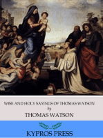Wise and Holy Sayings of Thomas Watson