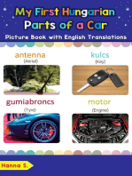 My First Hungarian Parts of a Car Picture Book with English Translations
