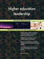 Higher education leadership Standard Requirements