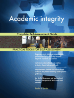 Academic integrity Complete Self-Assessment Guide