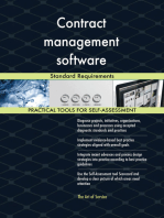 Contract management software Standard Requirements