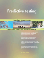 Predictive testing Standard Requirements