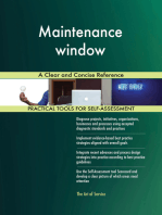 Maintenance window A Clear and Concise Reference