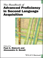 The Handbook of Advanced Proficiency in Second Language Acquisition