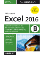 Microsoft Excel 2016 – Das Handbuch: Von den Grundlagen der Tabellenkalkulation bis zu PivotTable und Power Query