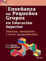 Enseñanza en pequeños grupos en Educación Superior: Tutorías, seminarios y otros agrupamientos