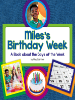 Miles's Birthday Week: A Book about the Days of the Week