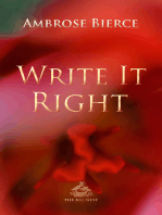 Write It Right: A little blacklist of literary faults