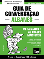 Guia de Conversação Português-Albanês e dicionário conciso 1500 palavras