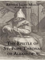 The Epistle of St. Pope Theonas of Alexandria