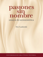 Pasiones sin nombre: Ensayos de sociosemiótica