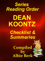 Dean Koontz: Series Reading Order - with Summaries & Checklist