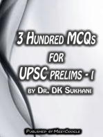 3 Hundred MCQs for UPSC Prelims: I