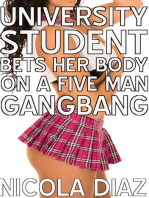 University Student Bets Her Body On A Five Men Gangbang