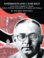 Simbhoonath Capildeo: Lion of the Legislative Council <Br>Father of <Br>Hindu Nationalism in <Br>Trinidad and Tobago