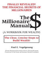 The Millionaire'$ Manual (A Workbook for Wealth)