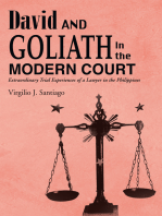 David and Goliath in the Modern Court: Extraordinary Trial Experiences of a Lawyer in the Philippines