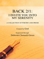 Back 2/1: I Invite You into My Serenity: A Collection of Poetry and Prose