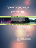 Speech-language pathology Standard Requirements