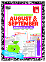August & September Monthly Collection, Grade 4