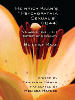 Heinrich Kaan's "Psychopathia Sexualis" (1844): A Classic Text in the History of Sexuality