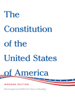 The Constitution of the United States of America Modern Edition: Rearranged and Edited for Ease of Reading