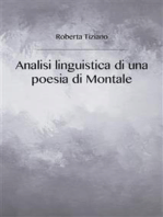 Analisi linguistica di una poesia di Montale