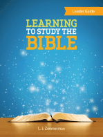 Learning to Study the Bible Leader Guide