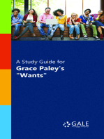 A Study Guide for Grace Paley's "Wants"